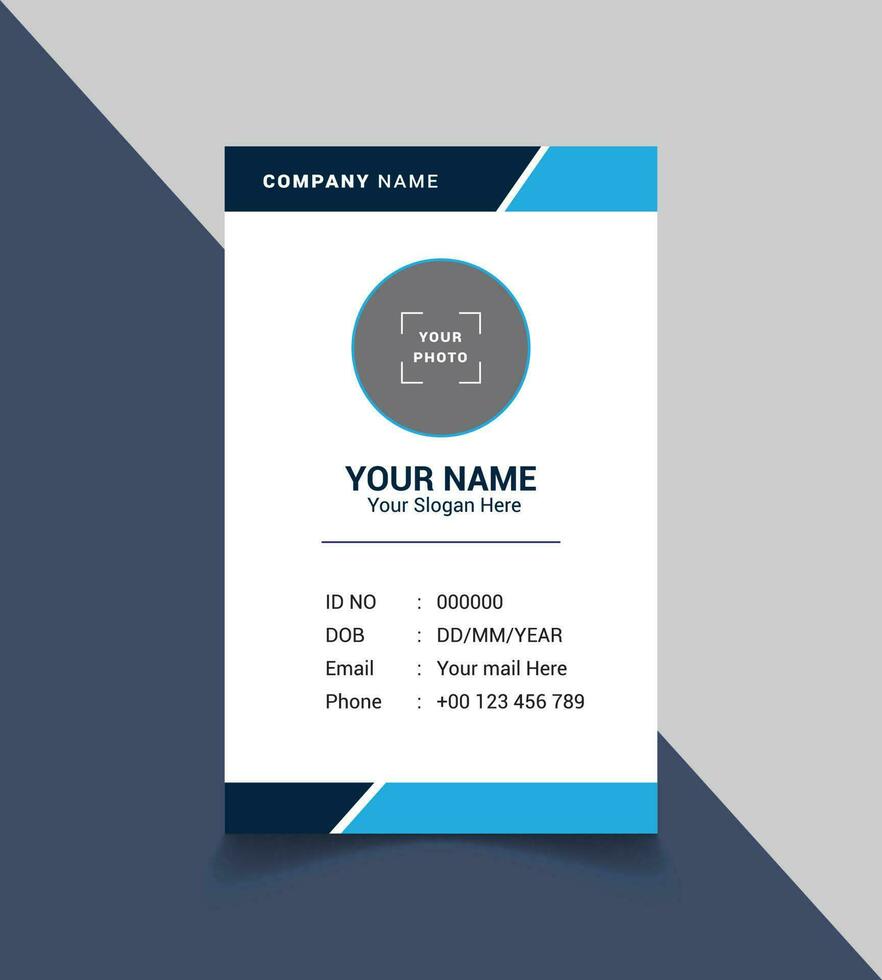 Creative ID Card Template in EPS 10. vector