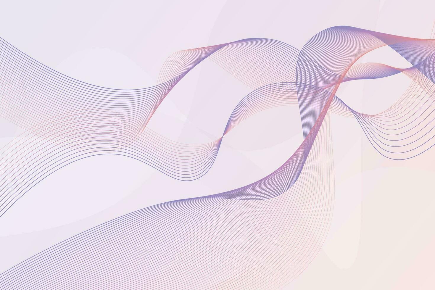 Abstract vector horizontal background. A grid of smooth wavy purple lines, a design element, an imitation of a veil.