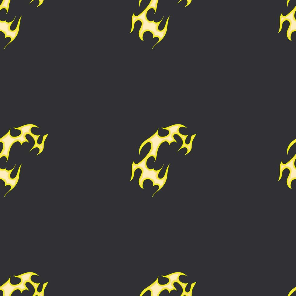 Fiery Cartoon Vectors Trending 2023 with Old School Seamless Patterns