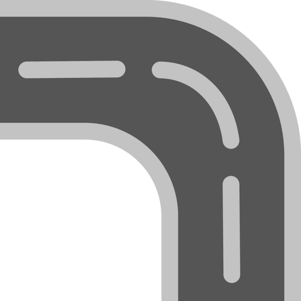 road street straight turn vector