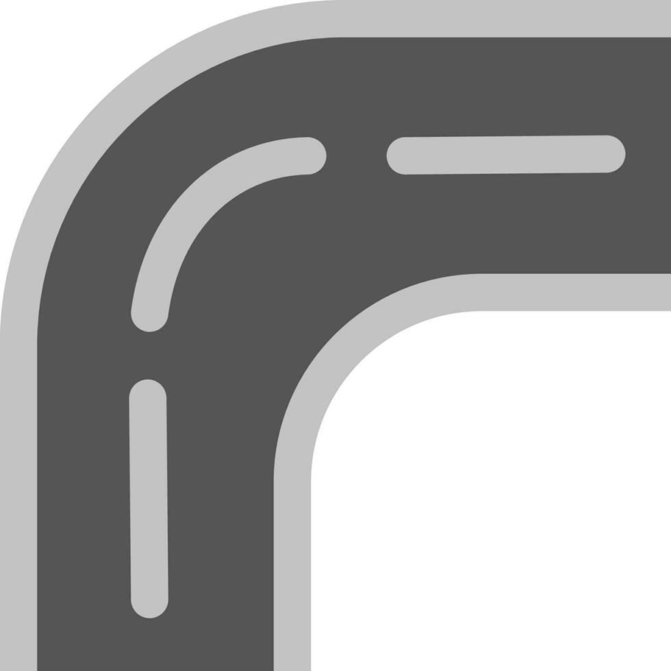 road street straight turn vector