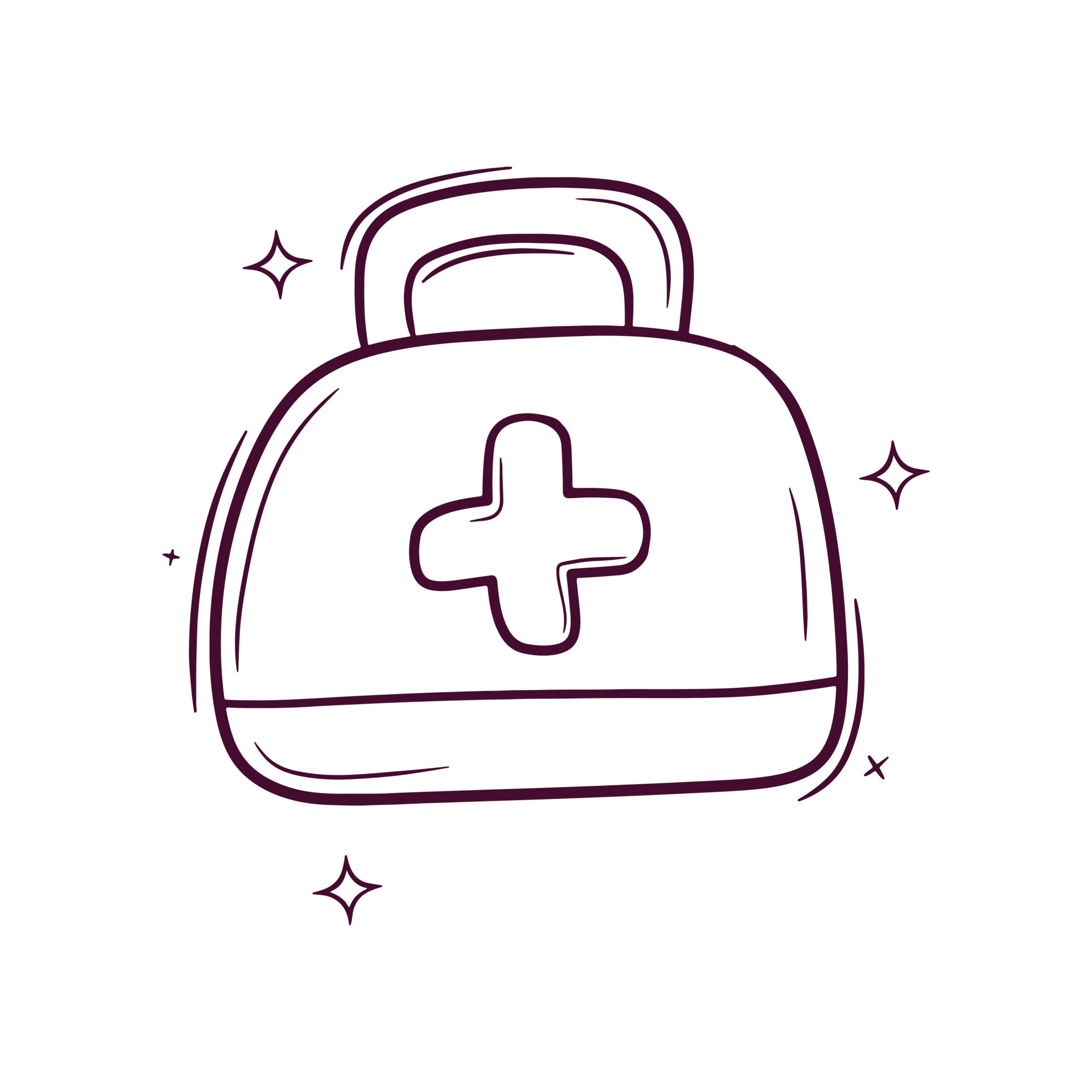 Hand Drawn Medicine Bag. Doodle Vector Sketch Illustration 24105661