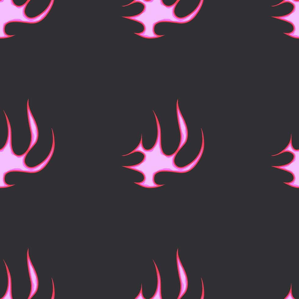 Unique Fire Cartoon Vectors, Trending 2023 with Old School Seamless Patterns vector