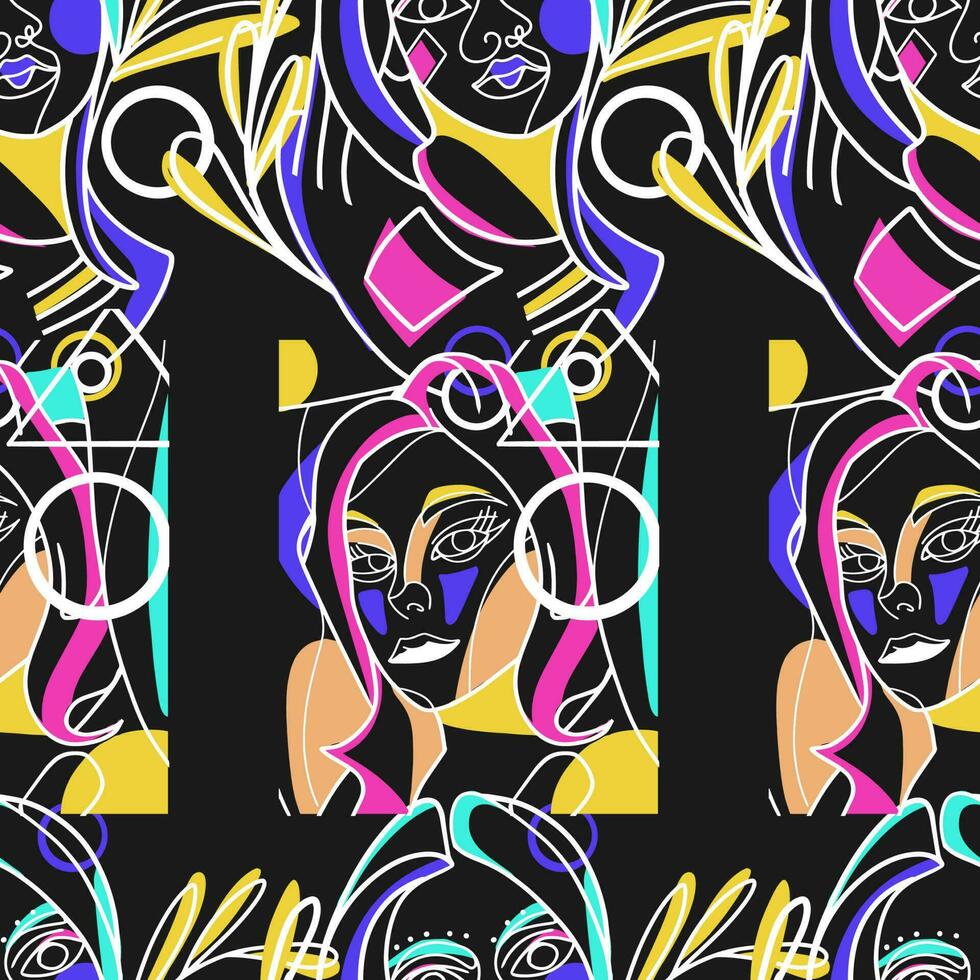 Woman Abstract Silhouette Vector Bundle. Stunning Hand-Drawn Minimalistic Abstract Designs of Faces, Hands, and Shapes