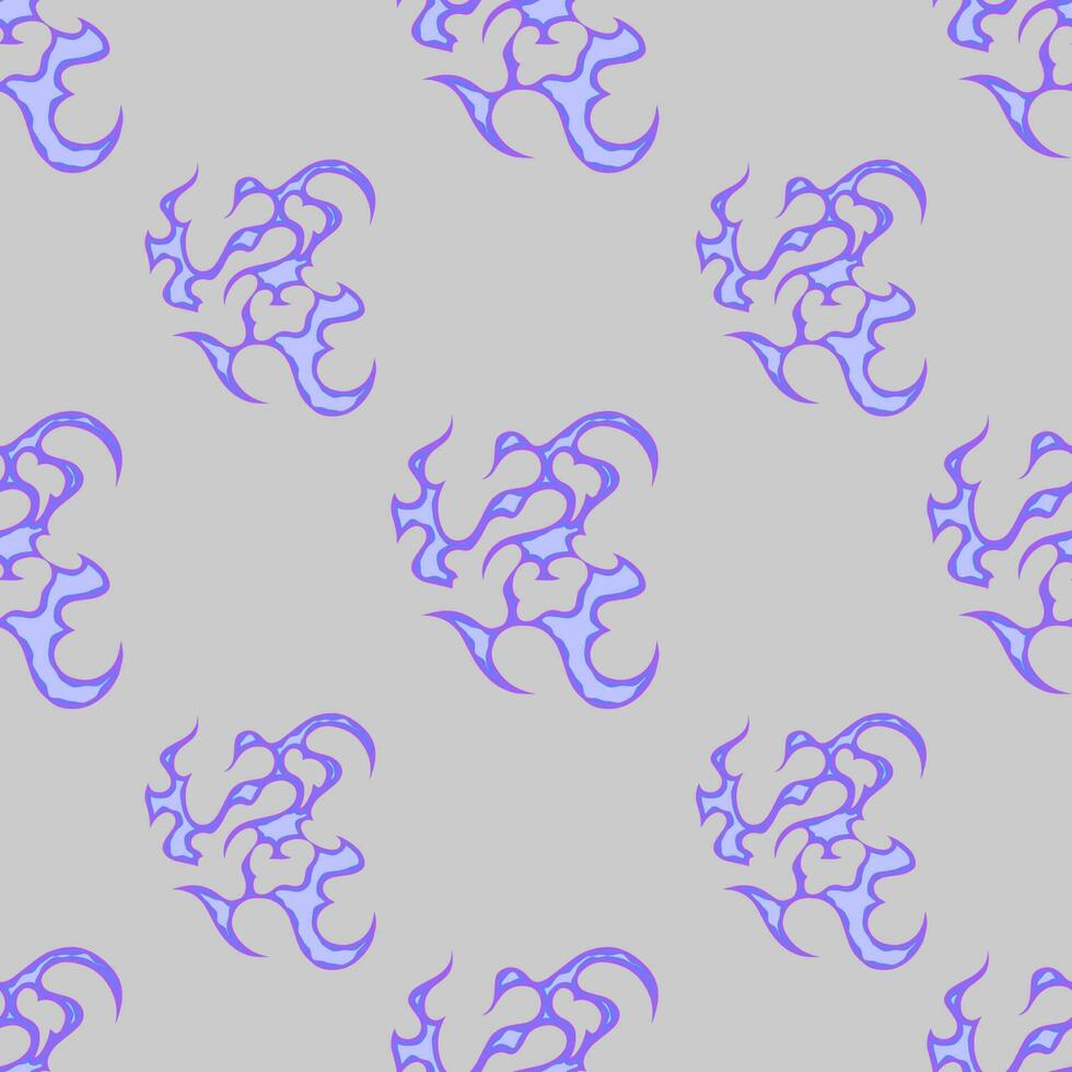 Fiery Cartoon Vectors Trending 2023 with Old School Seamless Patterns