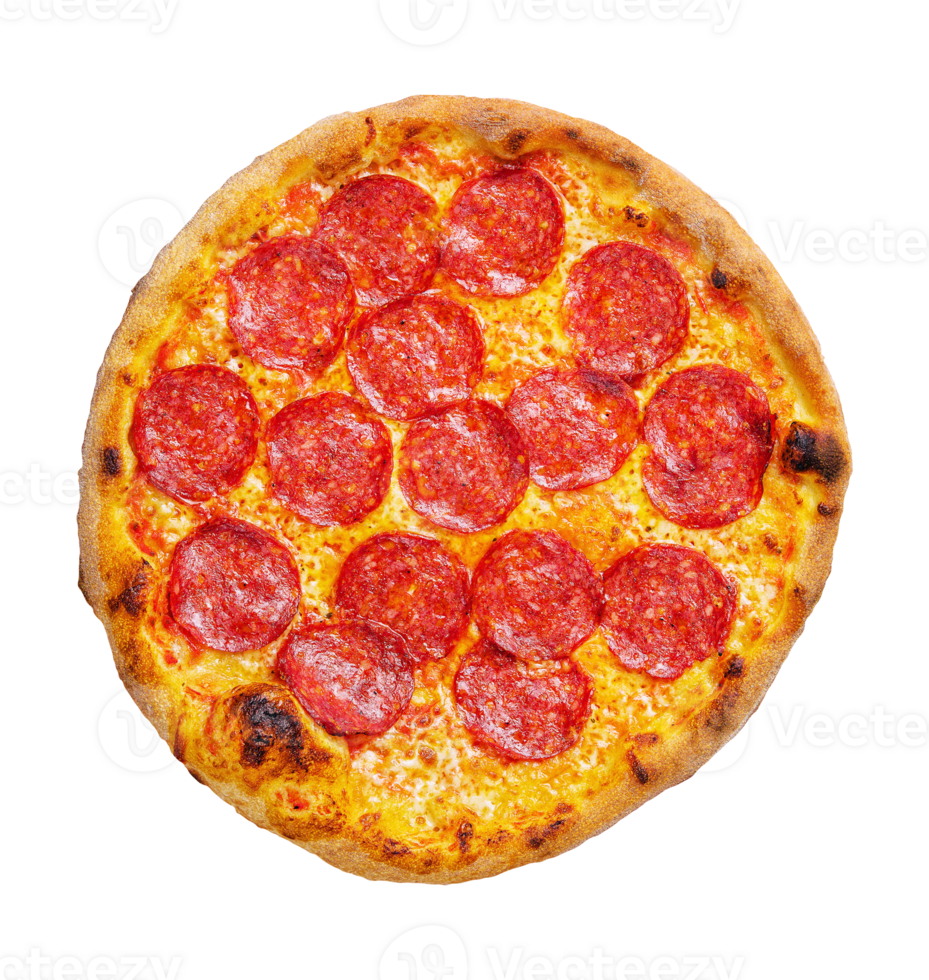 Fresh tasty pizza with pepperoni on transparent background 24106516 PNG