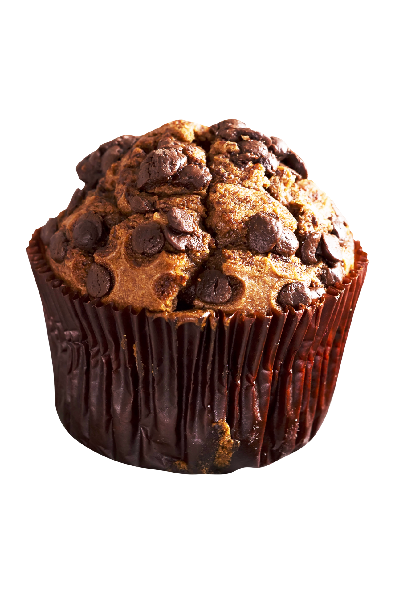 Chocolate Muffins With Chocolate Chips On Transparent Background chocolate-muffins-with-chocolate-chips-on-transparent-background