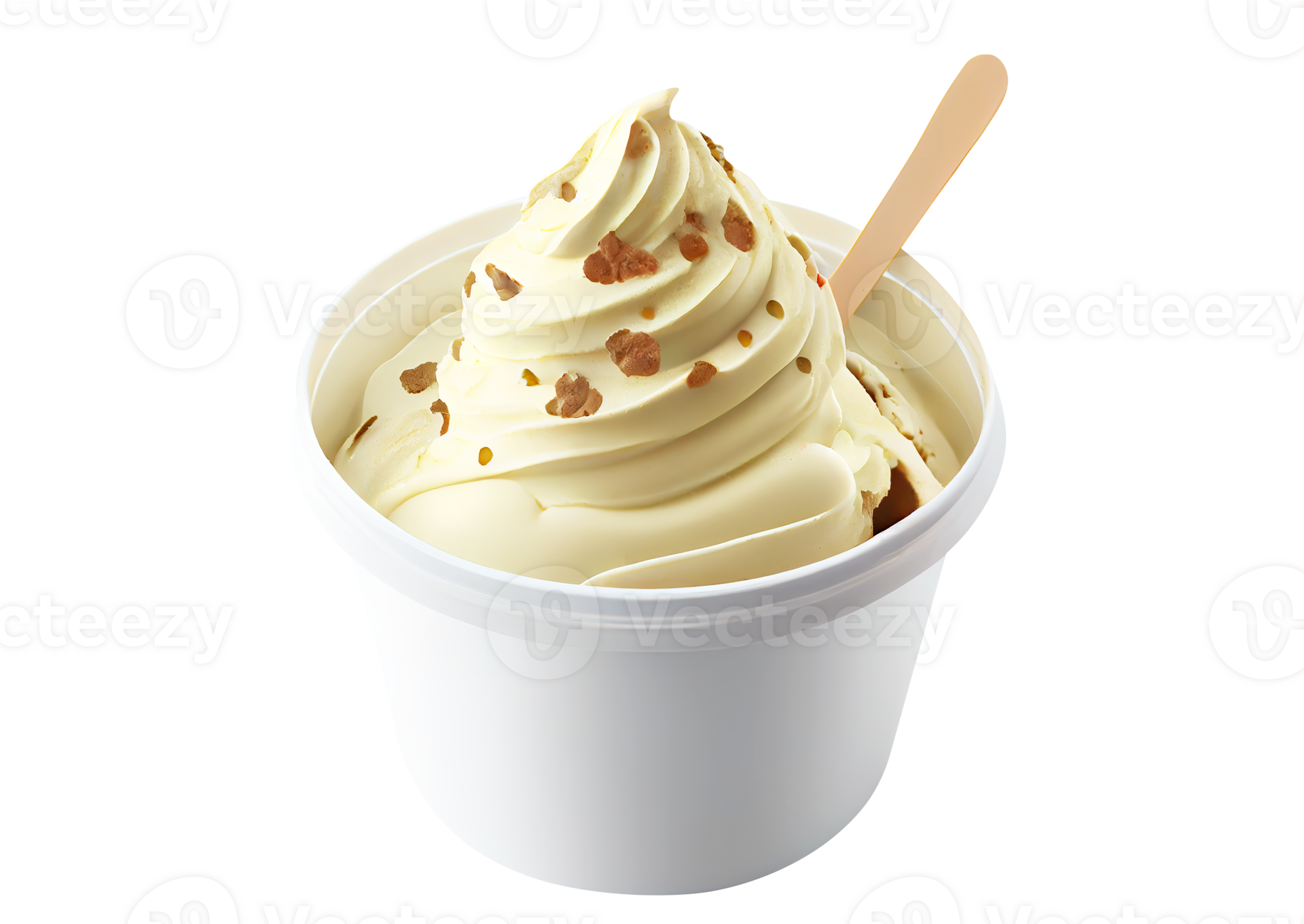Tasty colorful ice cream cup with syrups and fruits on transparent background 24106540 PNG
