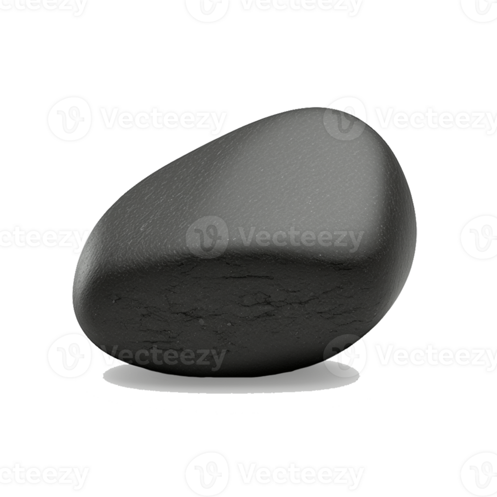 river stone on transparent background , png