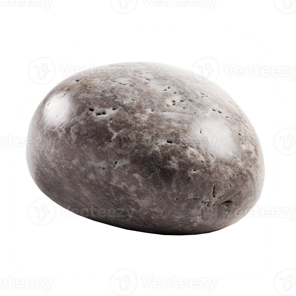 river stone on transparent background , png