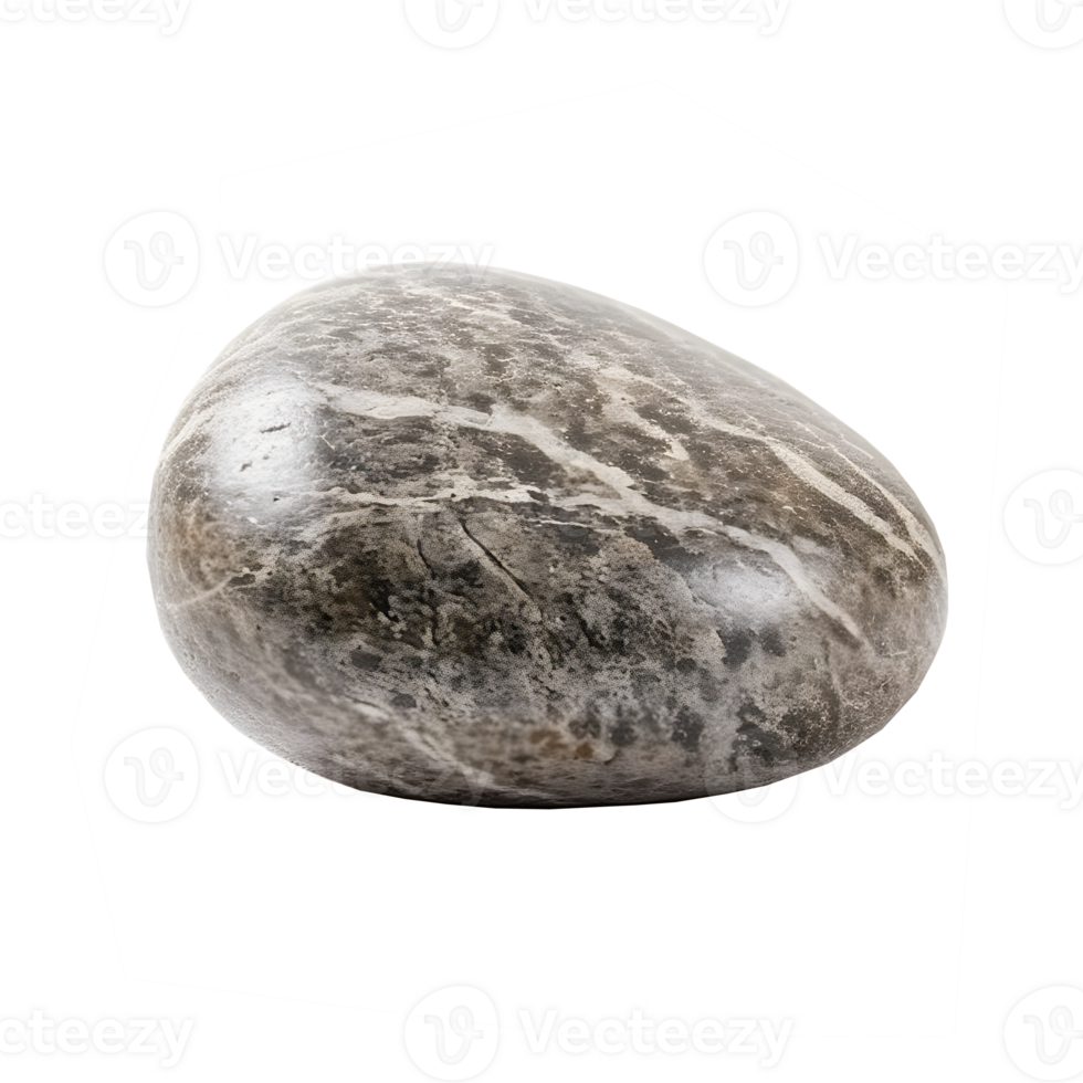 river stone on transparent background , png