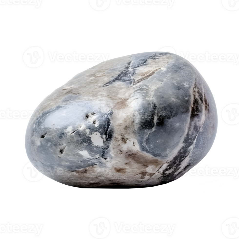 river stone on transparent background , png