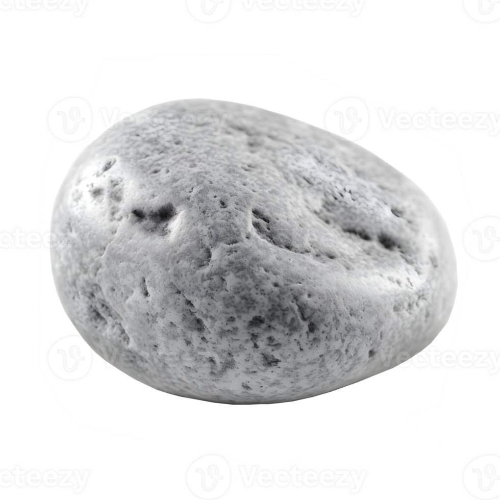 river stone on transparent background , png