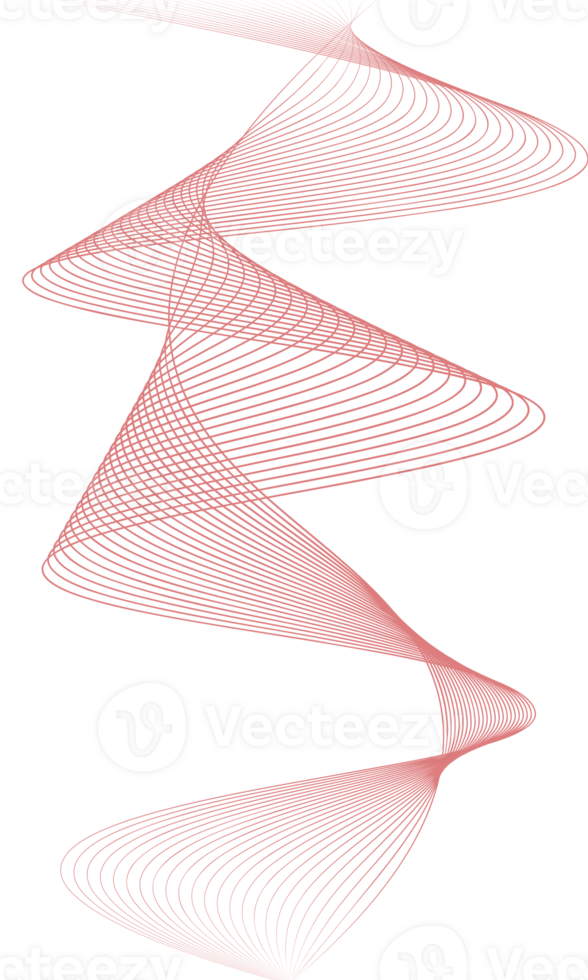 Abstract wave element for design, Curved wavy line png