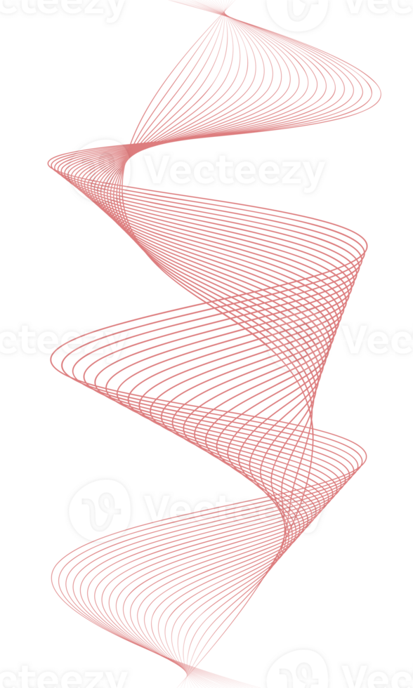 Abstract wave element for design, Curved wavy line png