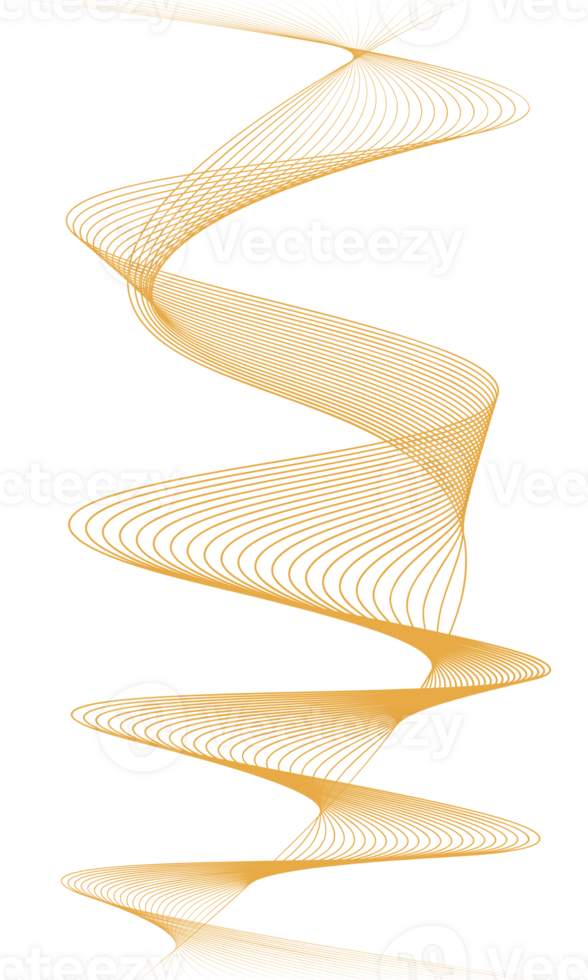 Abstract wave element for design, Curved wavy line png