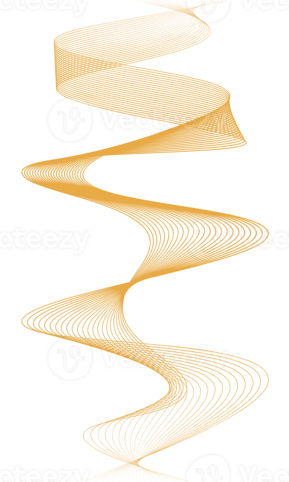 Abstract wave element for design, Curved wavy line png
