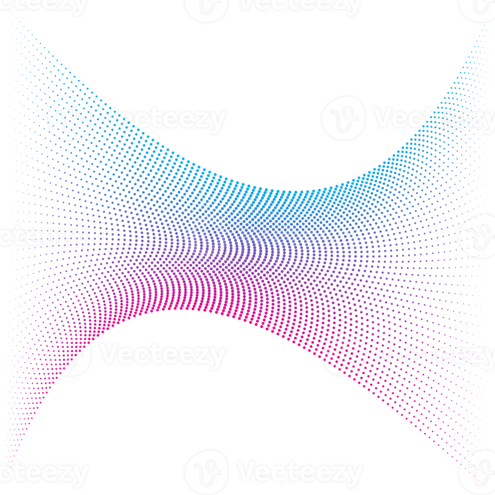 beautiful abstract wave line dot technology background png