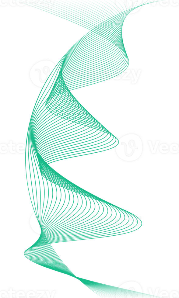 Abstract wave element for design, Curved wavy line png