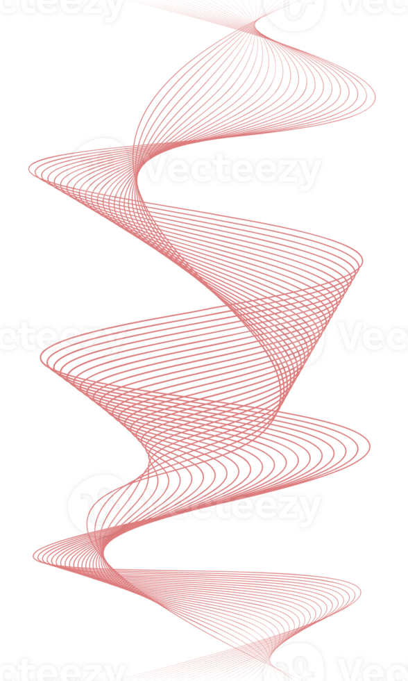 Abstract wave element for design, Curved wavy line png