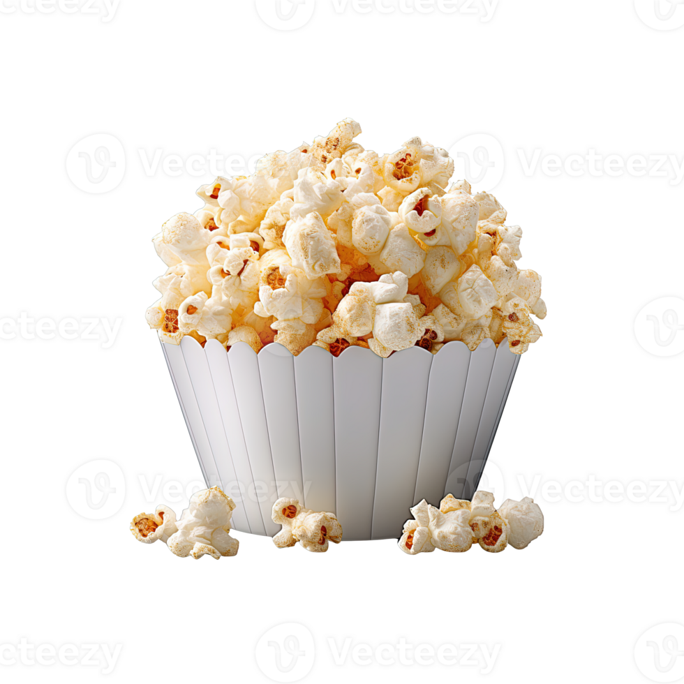 Popcorn in paper box isolated on transparent background. 24107841 PNG