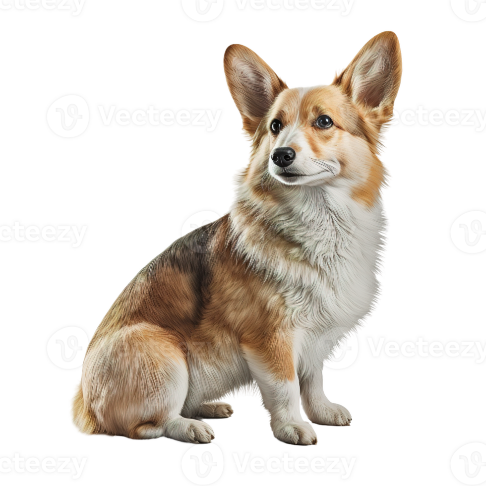 dog sitting on a transparent background. png