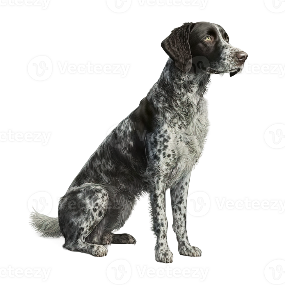 dog sitting on a transparent background. png