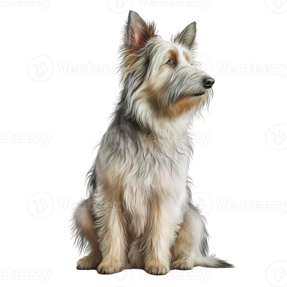 dog sitting on a transparent background. png