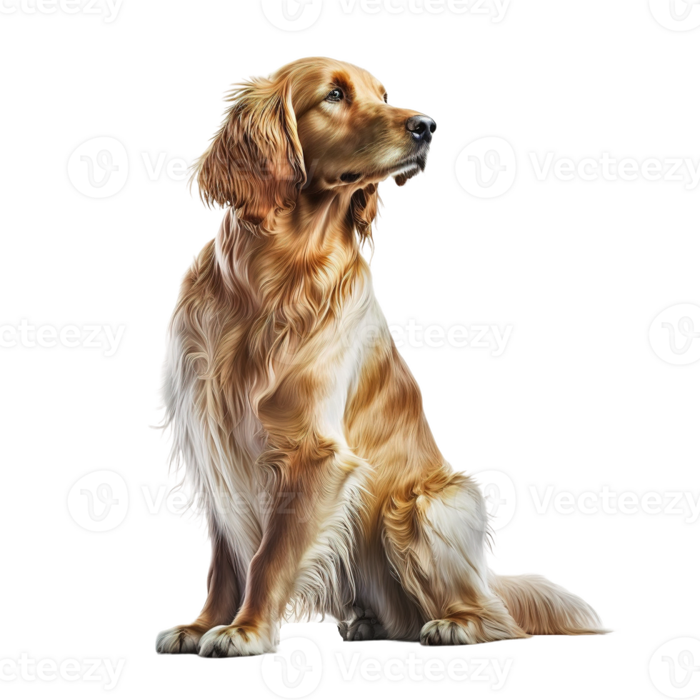 dog sitting on a transparent background. png