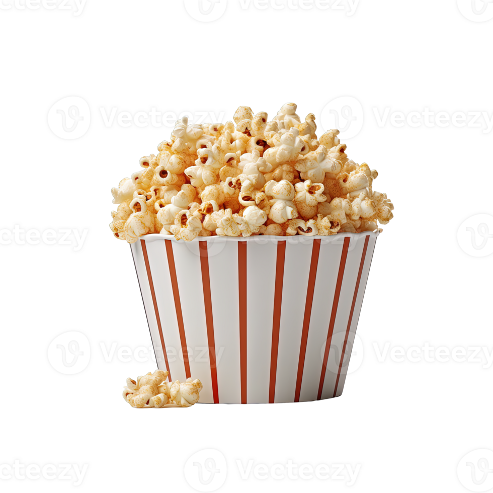 Popcorn in bucket isolated on transparent background. 24107994 PNG