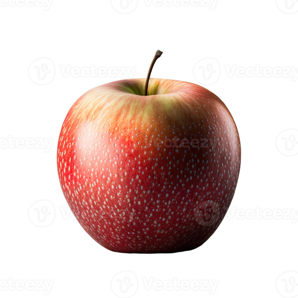 A whole apple is isolated on transparent background. ripe fresh apple clipping path. png