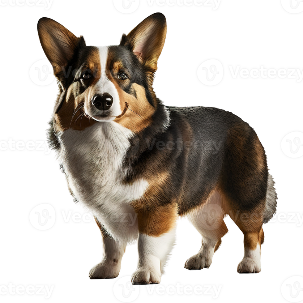 dog standing on a transparent background. png