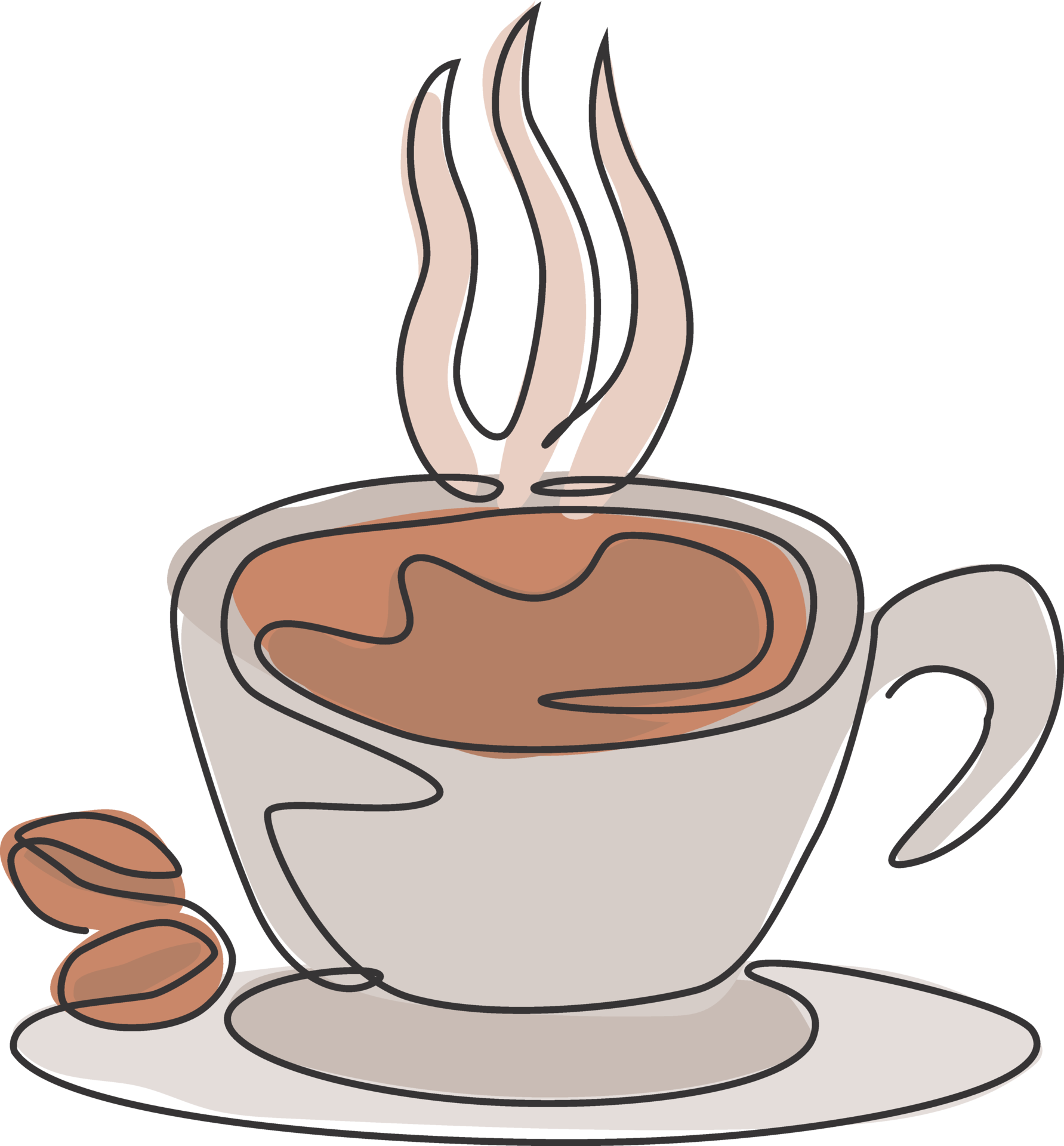 One Continuous Line Drawing Of Fresh Aromatic Espresso Cup Of Coffee one-continuous-line-drawing-of-fresh-aromatic-espresso-cup-of-coffee