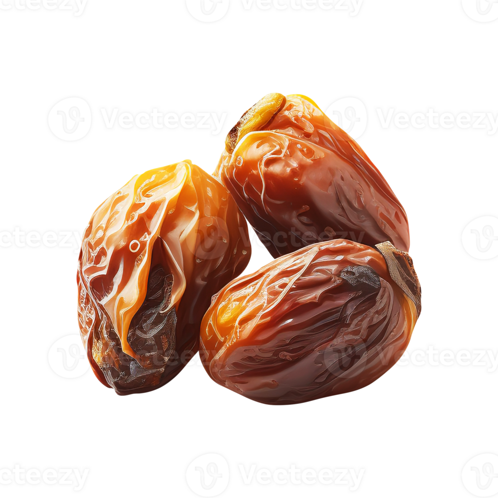 Fresh dates fruit isolated on transparent background png