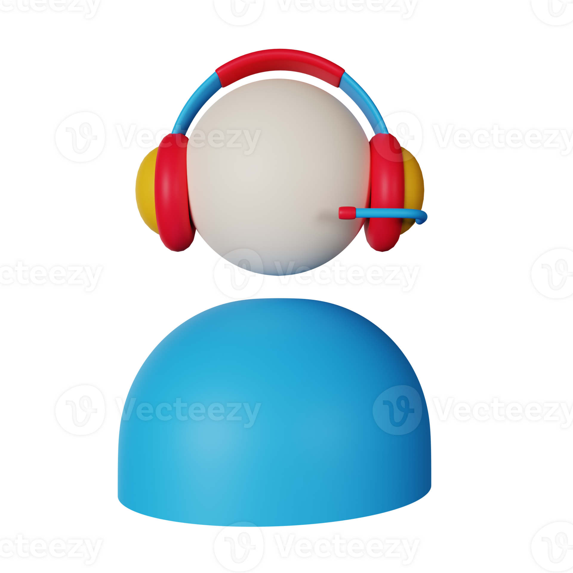3d icon customer service isolated on transparent background 24109079 PNG