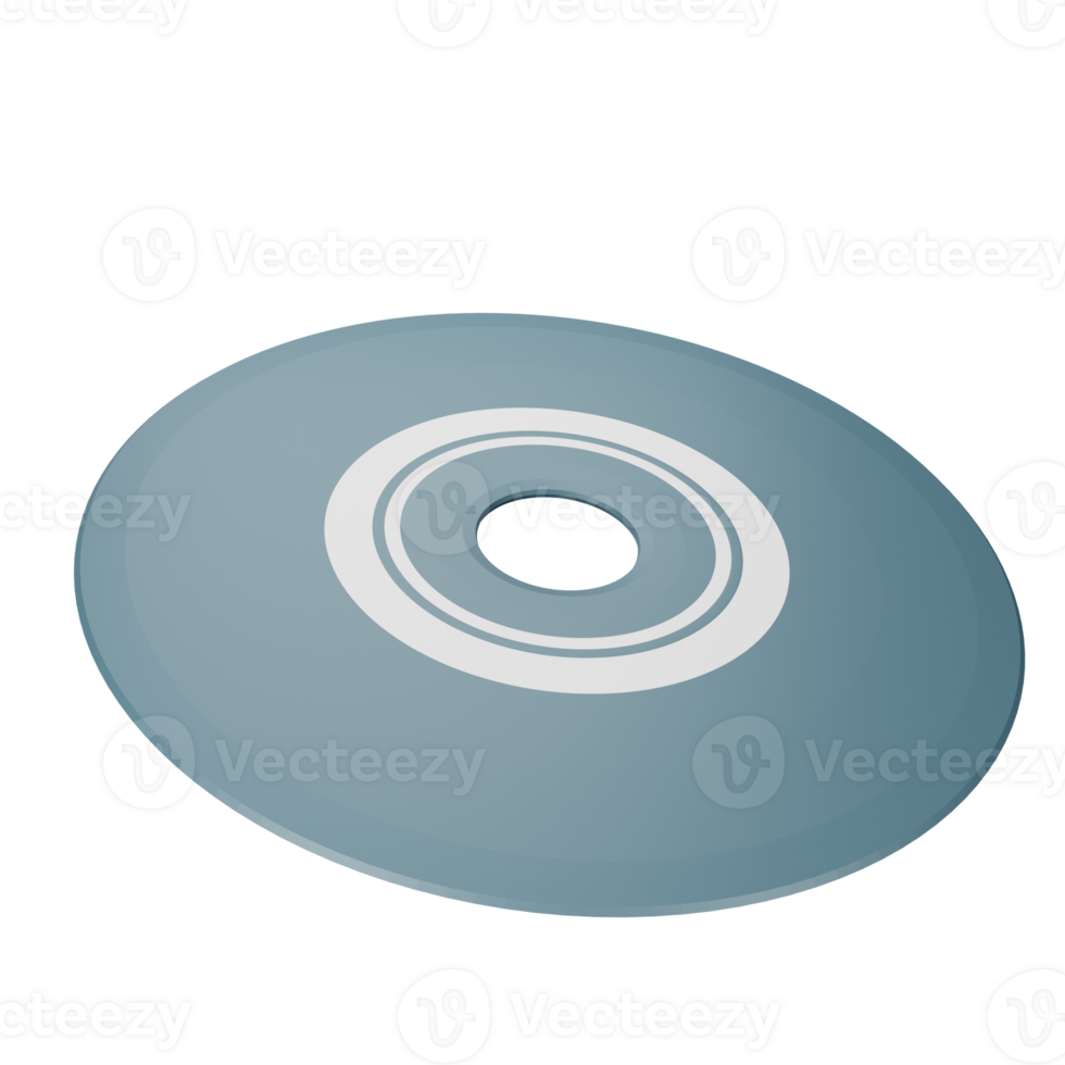 3d icono discos compactos aislado en transparente antecedentes png