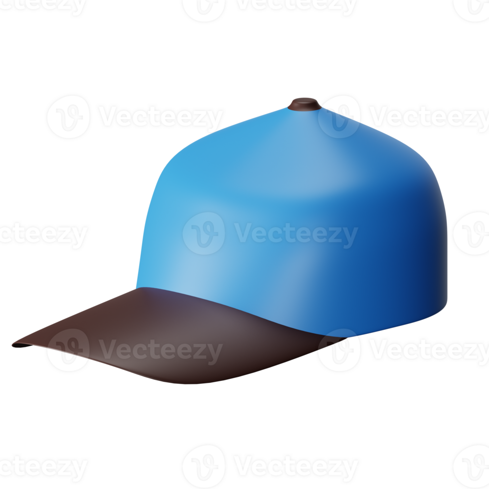 3d icon hat isolated on transparent background png