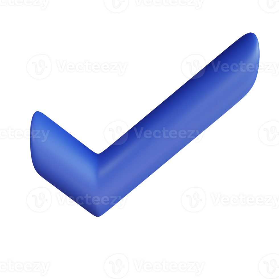 3d icon checklist isolated on transparent background png