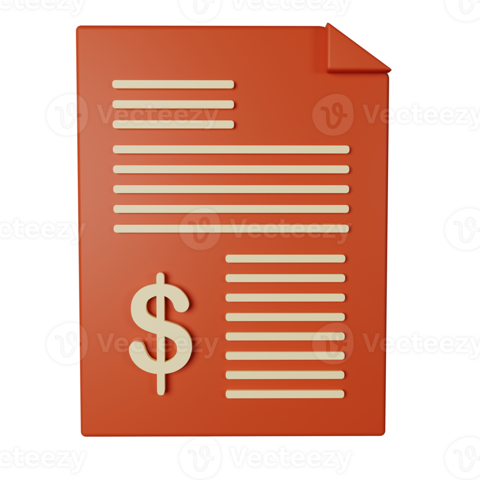 3d icon budget isolated on transparent background png
