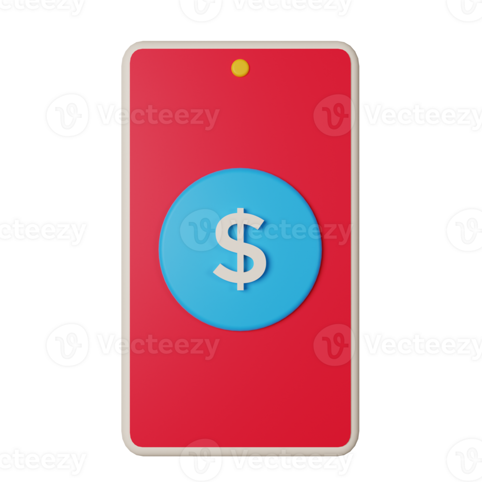 3d icon payment isolated on transparent background png