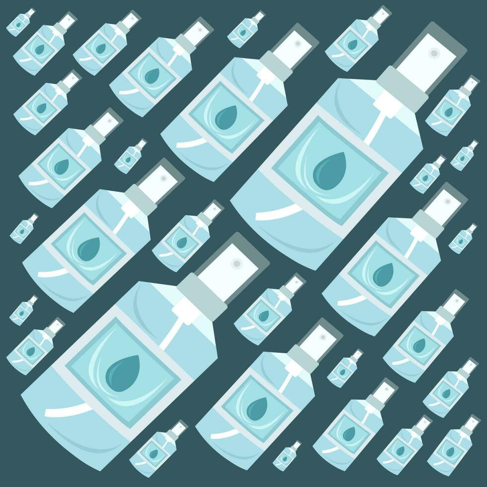 Hand sanitizer bottles vector illustration for graphic design and decorative element