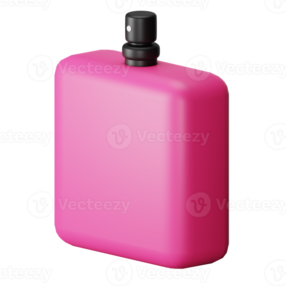 3d icon perfume isolated on transparent background png
