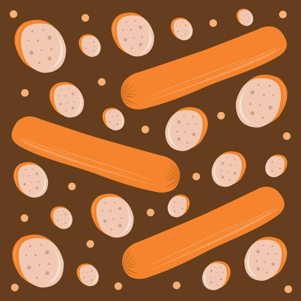 Frankfurter tasty sausage vector illustration for graphic design and decorative element