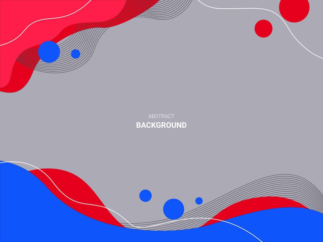 Abstract blue and red wave background vector