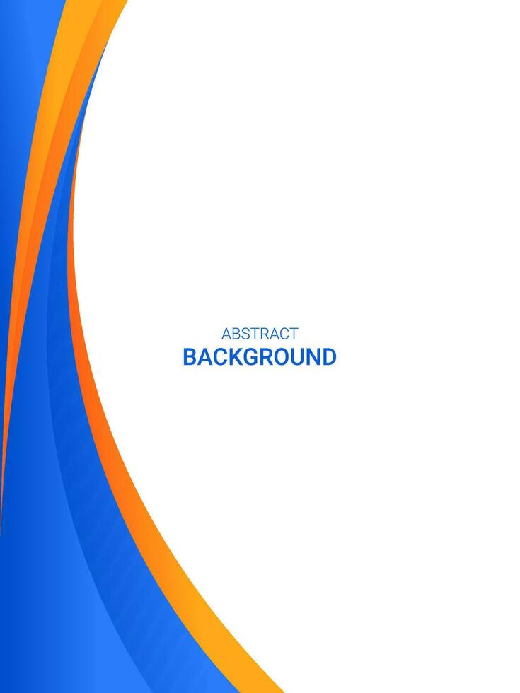 Abstract gradient blue and orange background vector