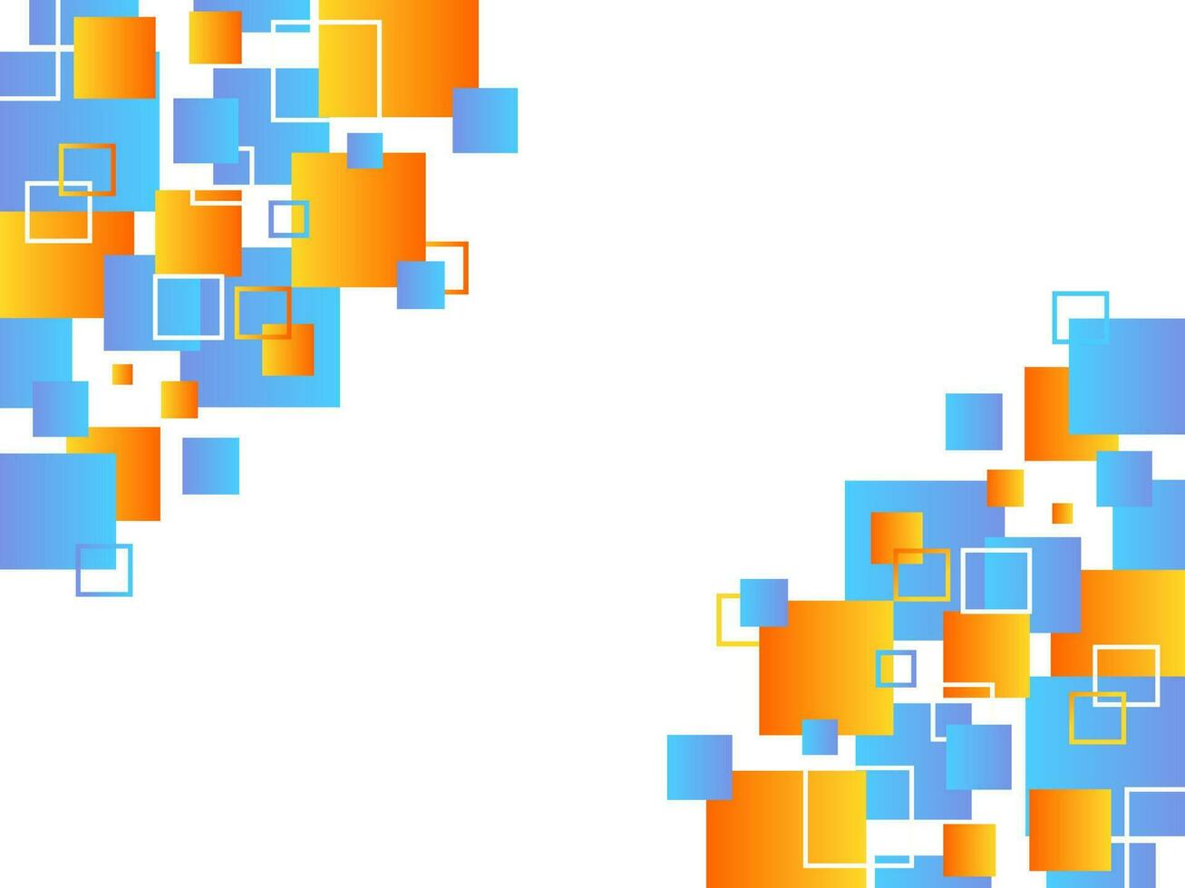 Abstract geometric blue and yellow gradient background vector