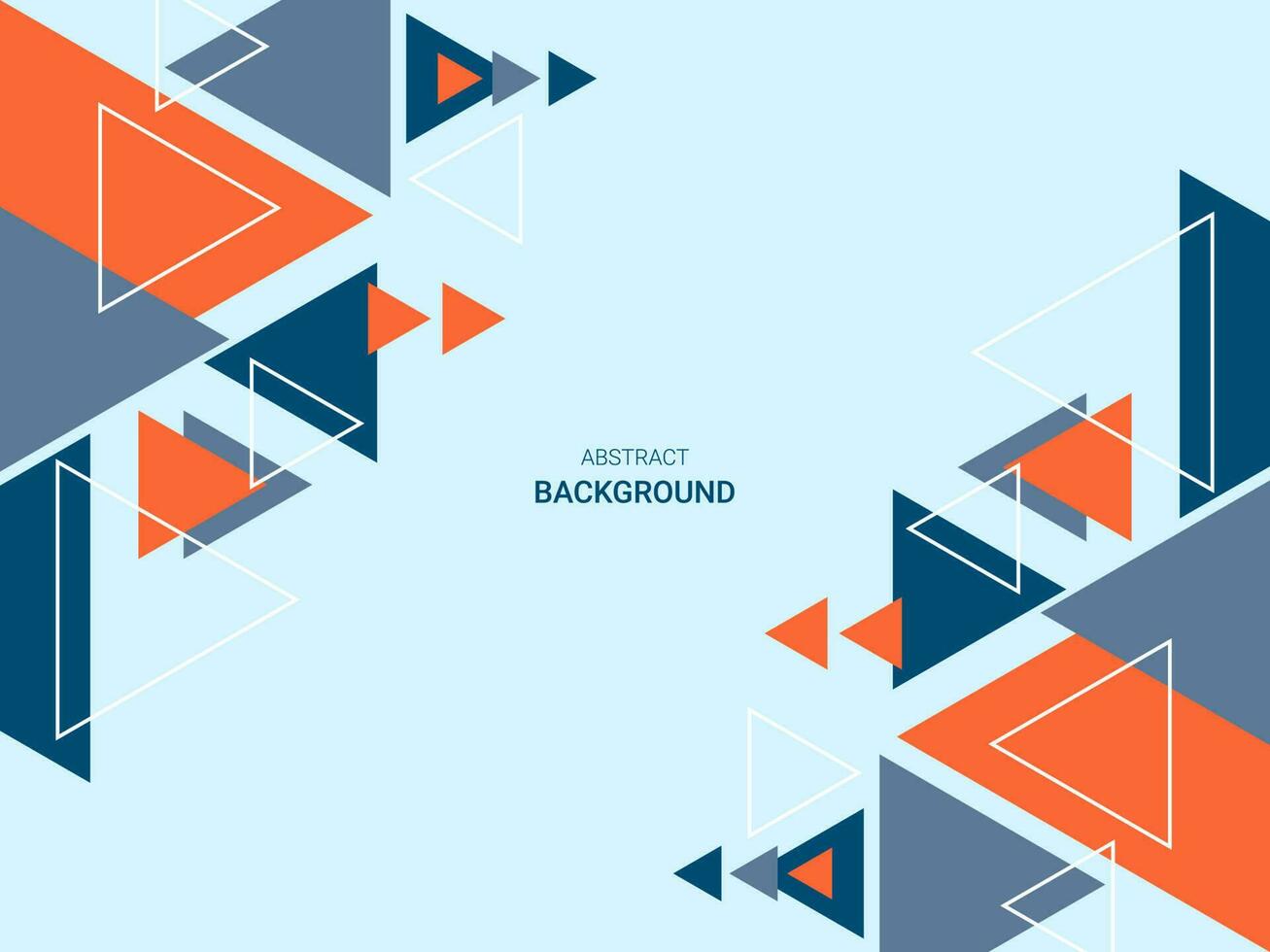 Abstract triangle background vector