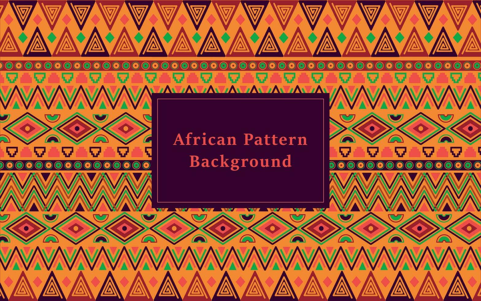 African print pattern background vector