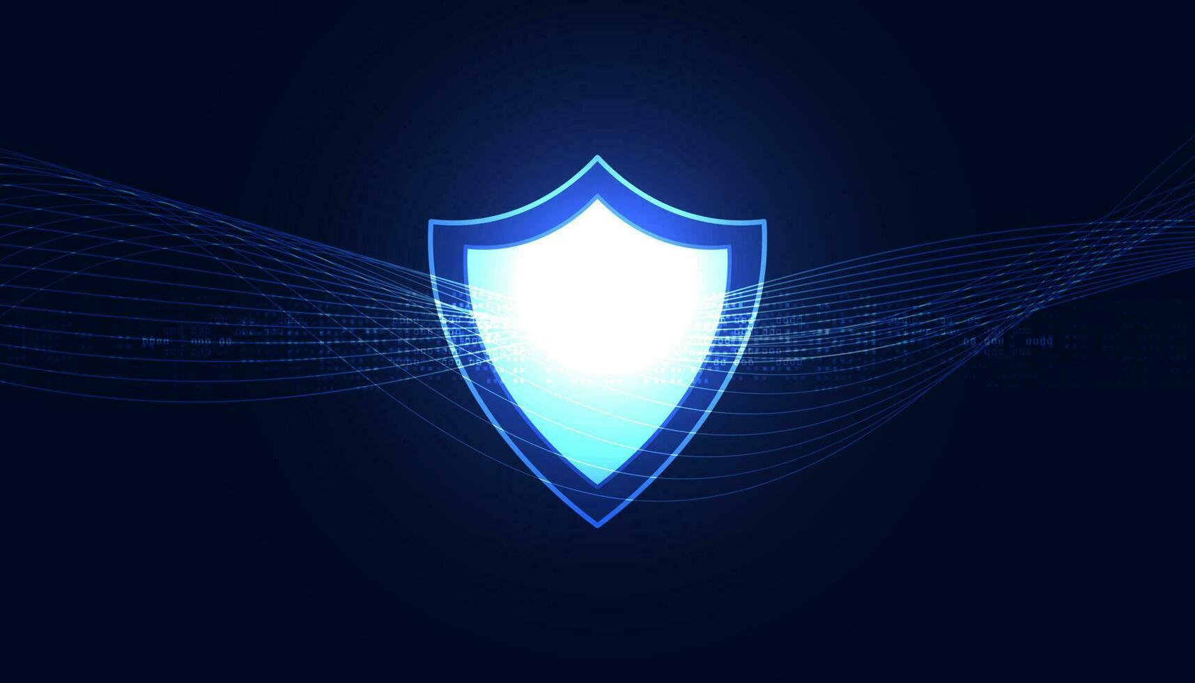 resumen antecedentes digital concepto ciber seguridad proteger anti virus malware espía proteccion ciber robo seguridad en un azul negro fondo, revoloteando ondas, futurista. vector