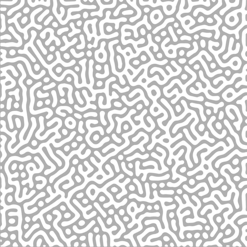 Monochrome reaction diffusion organic turing pattern background vector
